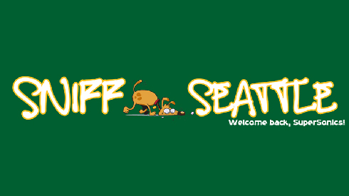 Sniff Seattle Sonics Logo, SuperSonics, Dog Walkers