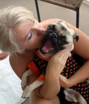 Jeanna from Sniff Seattle and Stewie Sniff Seattle, Dog Walkers, Jeanna, Stewie, Pug